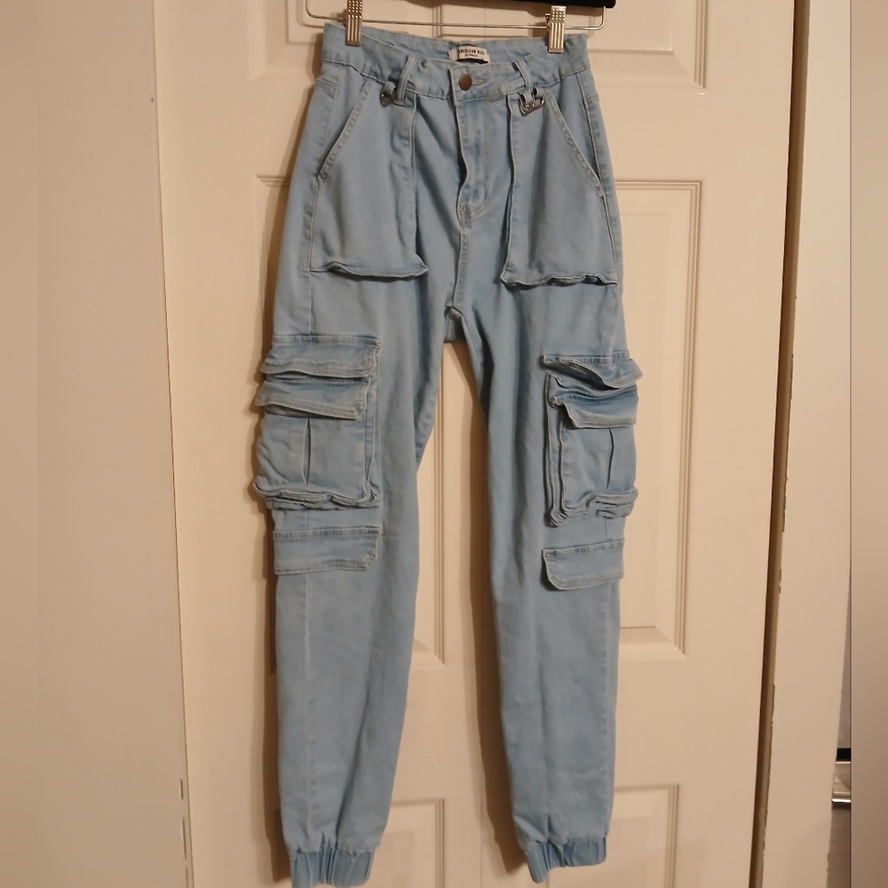 American Bazi Los Angeles Blue Cotton Jeans Size Small (S)